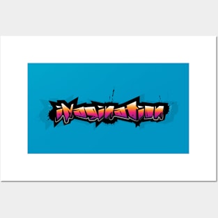 Imagination Graffiti Style Typography Design Art Posters and Art